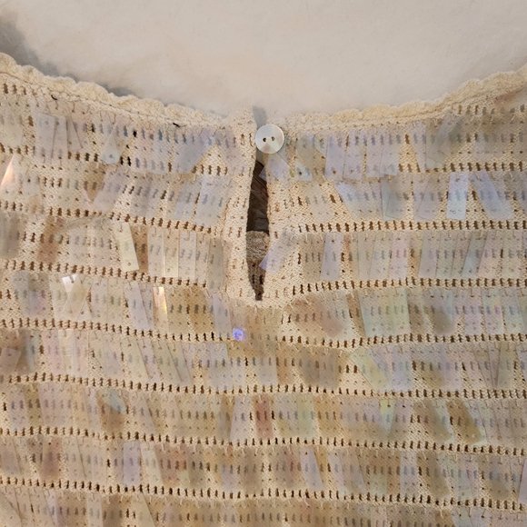 J Crew Tops Nwt J Crew Crochet Sequin Tank Top Shirt Sleeveless 2x